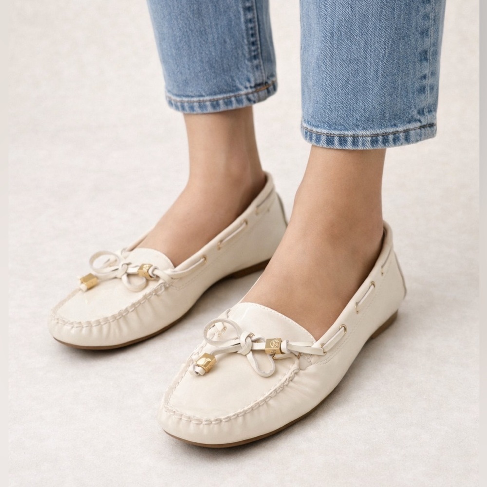 Michael Kors Women's White Loafers